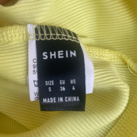 Yellow SHEIN crop top - Picture 2 of 2